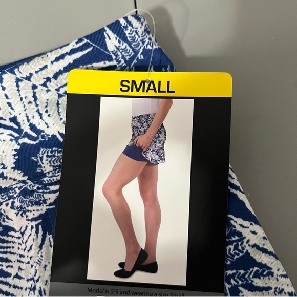 3/25$ (Mix)Tranquility by Colorado Clothing Blue&White A-Line Mini Skirt S - Picture 5 of 11